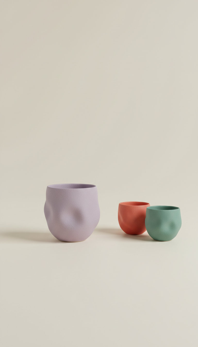 Lavender Mist Sculpted Cup